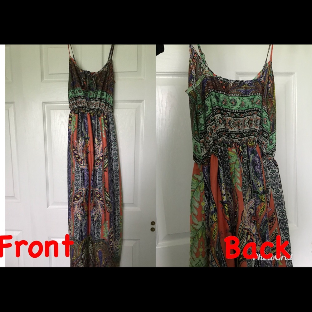 Paisley patterned maxi dress